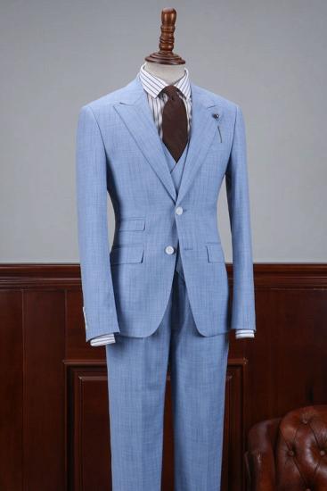 Chloé Latest Design Sky Blue Small Plaid 3 Flaps Business Suit