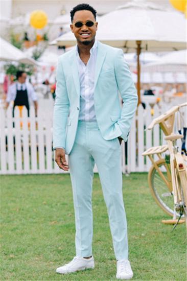 Jethro Newest Bespoke Two Pieces Slim Fit Formal Mens Suit_1