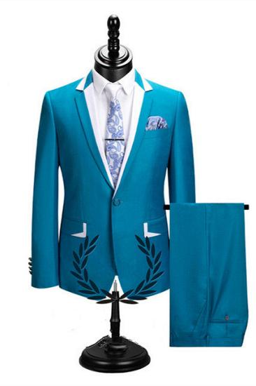 Irene Popular Slim Fit Notched Lapel One Button Prom Men Suits