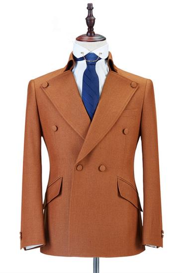 Unique Double Breasted Fashion Men Suits for Business_1