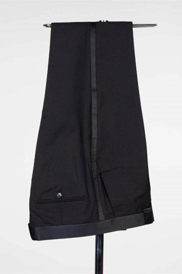 Fashion Simple Black Shawl Lapel Men Suits for Wedding_3
